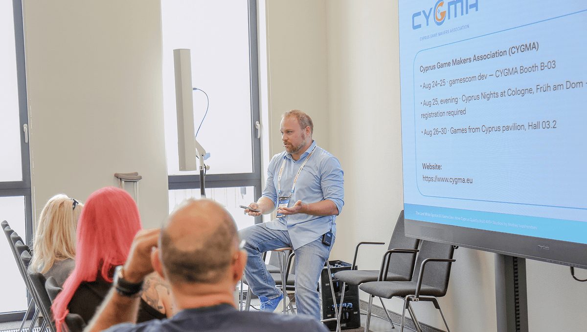 CYGMA talk at gamescom dev